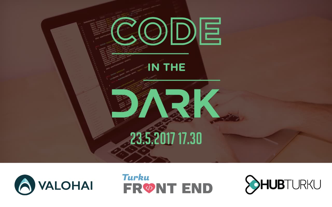 Event poster for Code in the Dark event