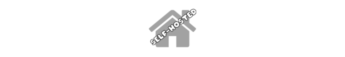 Self-hosted blog badge