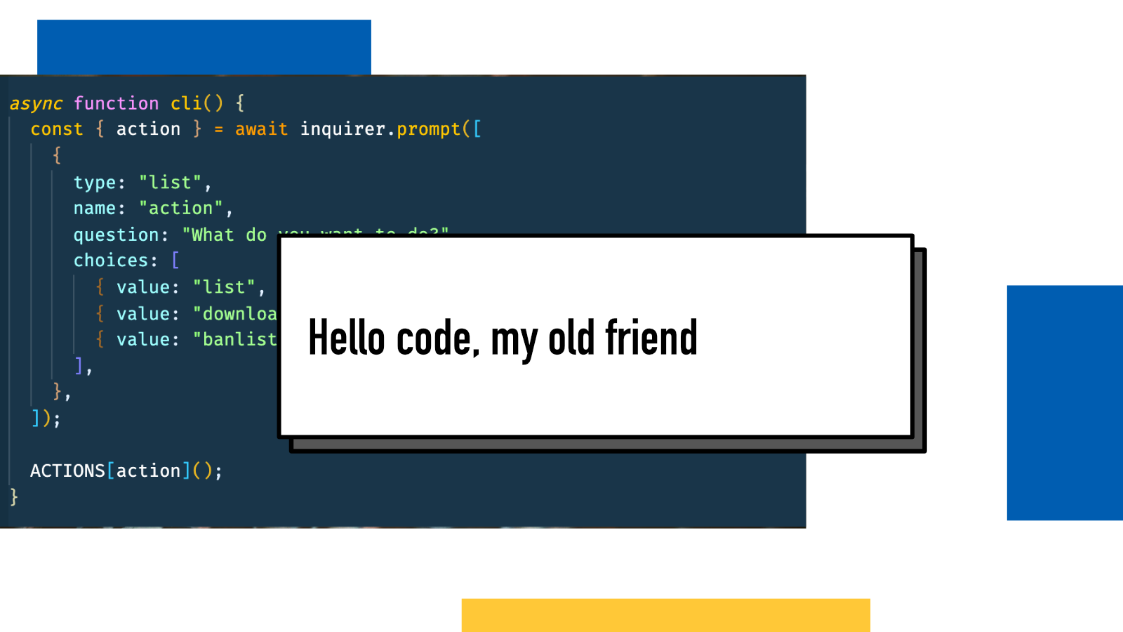 Hello code, my old friend : Juha-Matti Santala