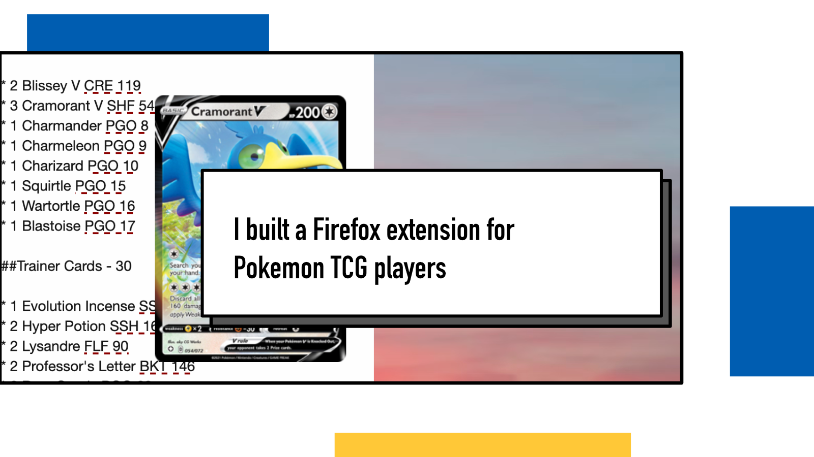 I built a Firefox extension for Pokemon TCG players : Juha-Matti Santala