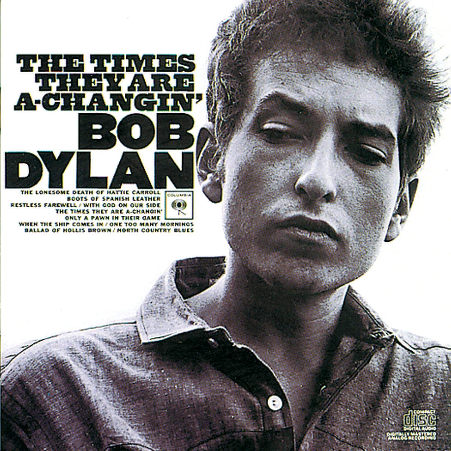 Almvbum cover for Bob Dylan's The Times They Are A-Changin'