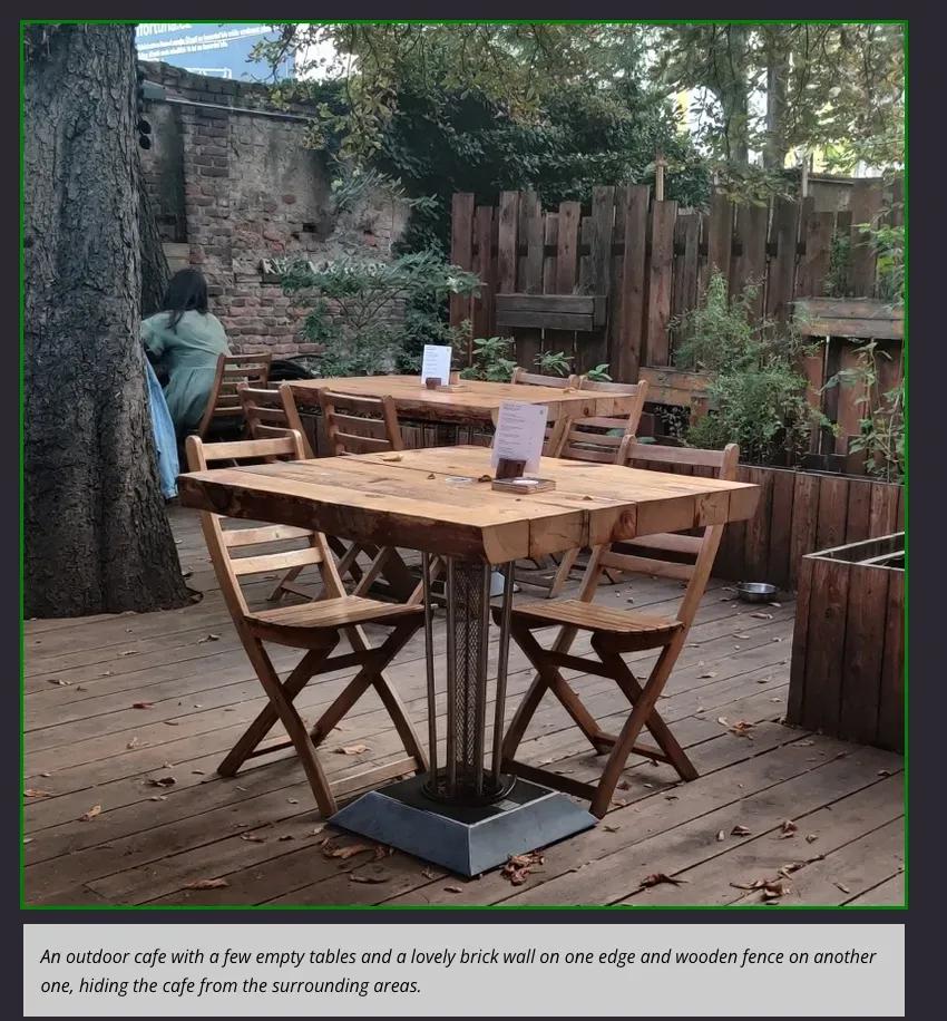 Screenshot of an image with a green border and its alt text displayed in a grey box below it. 