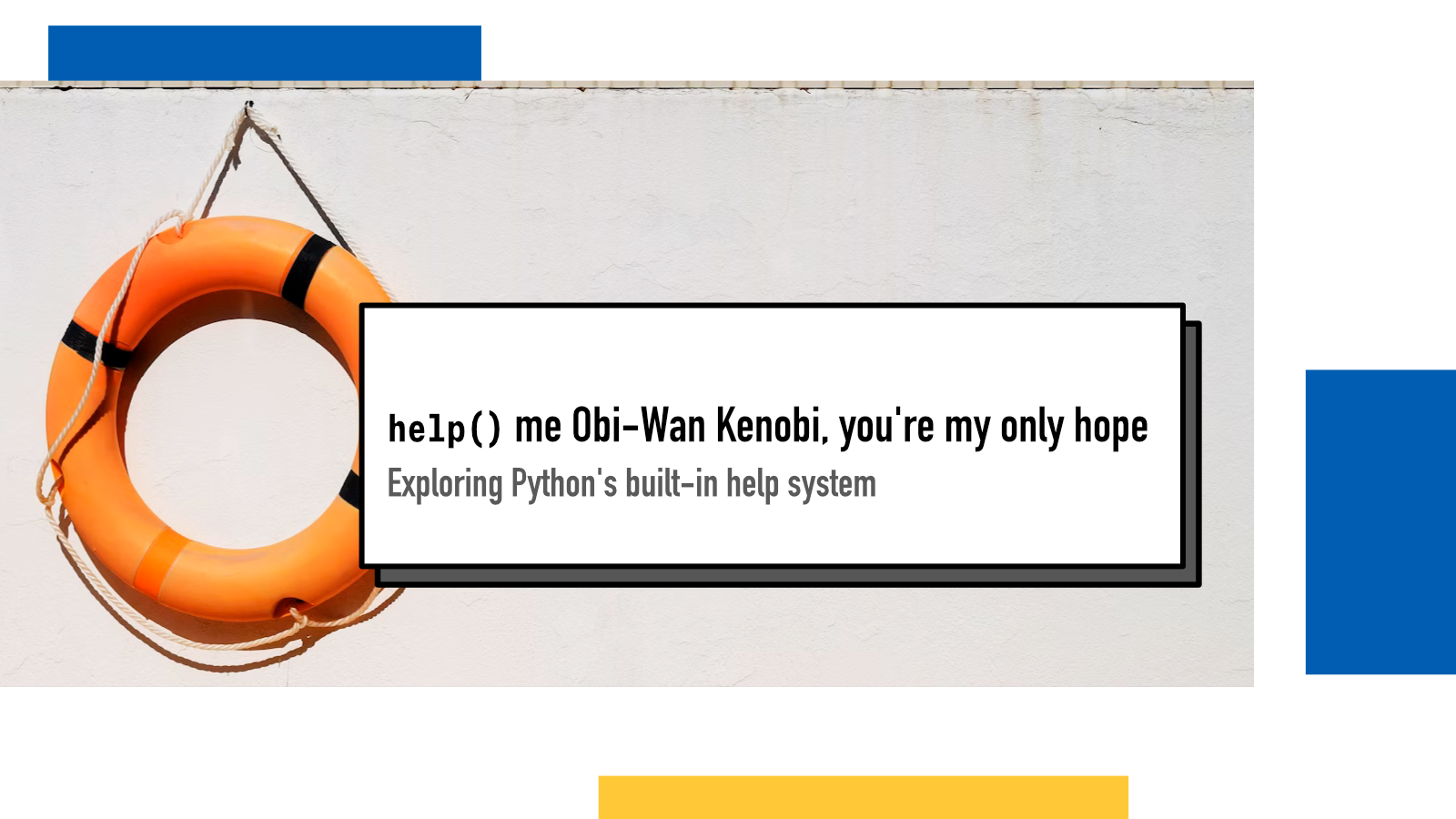 help() me Obi-Wan Kenobi, you’re my only hope : Juha-Matti Santala