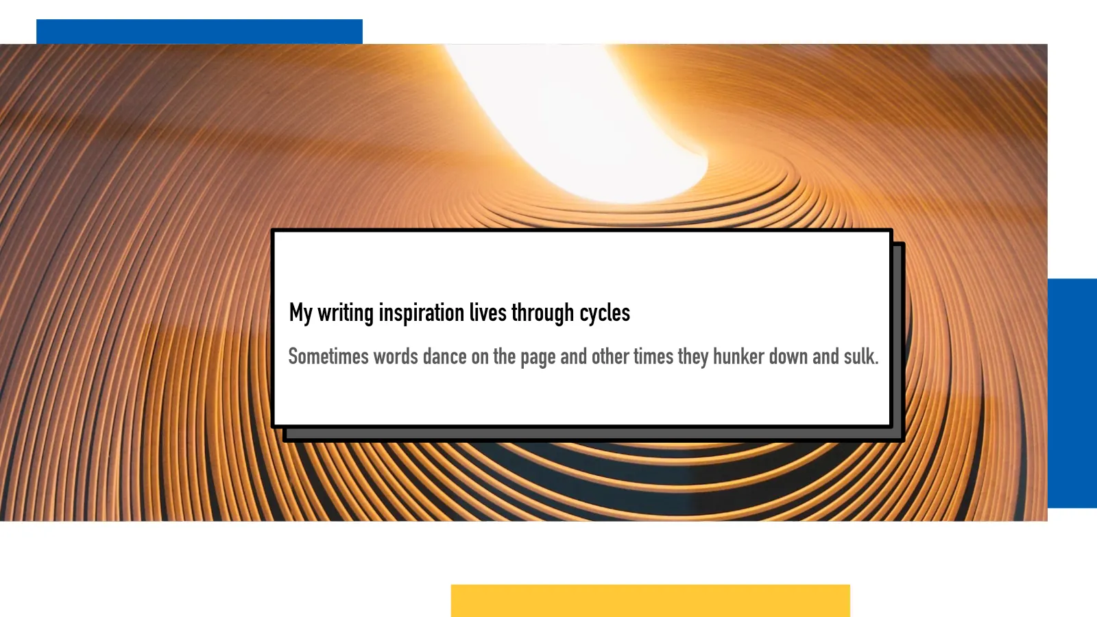 My writing inspiration lives through cycles : Juha-Matti Santala