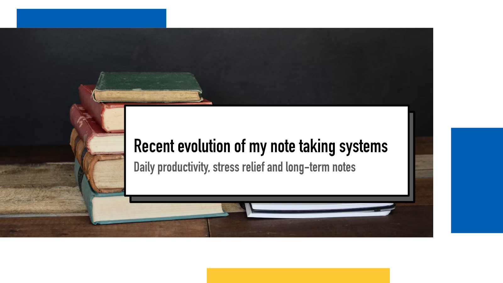 Recent evolution of my note taking systems : Juha-Matti Santala