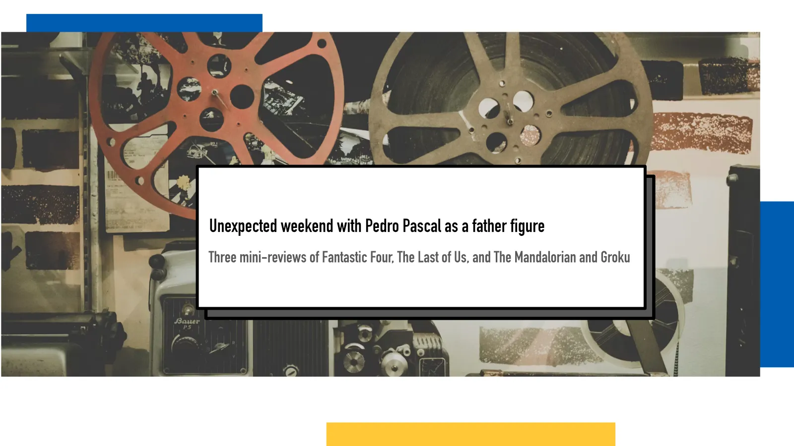 Unexpected weekend with Pedro Pascal as a father figure : Juha-Matti ...