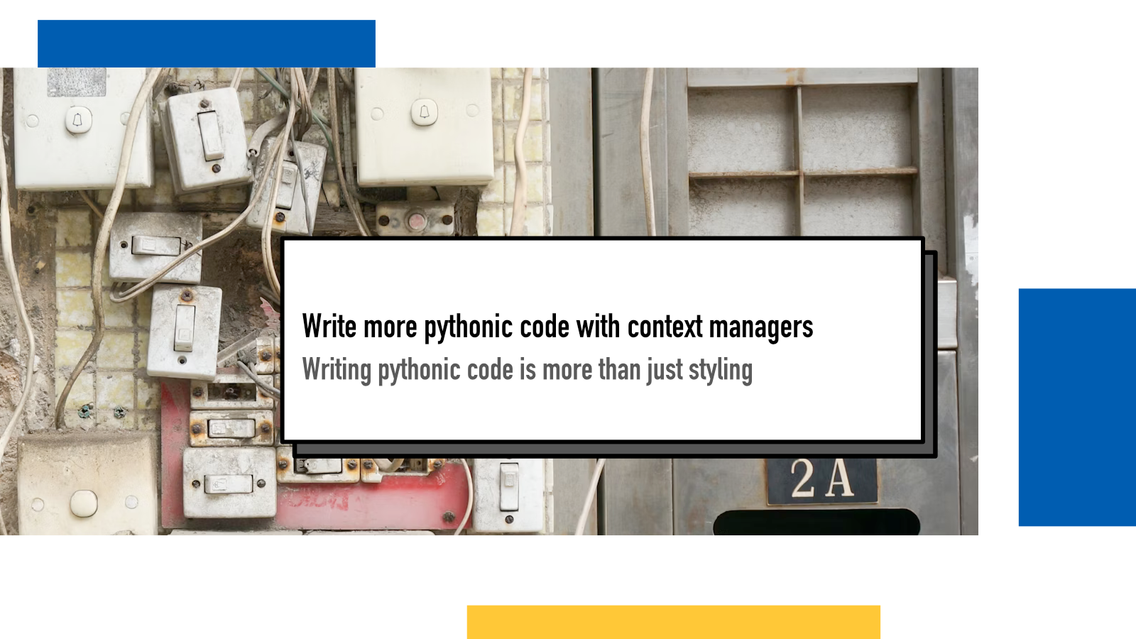 Write more pythonic code with context managers : Juha-Matti Santala