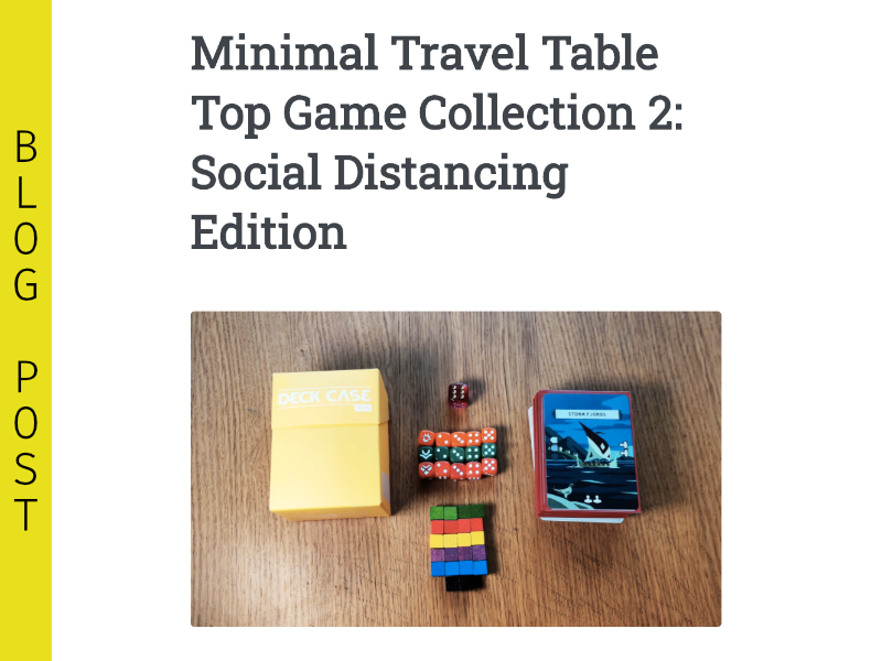 Minimal Travel Table Top Game Collection 2