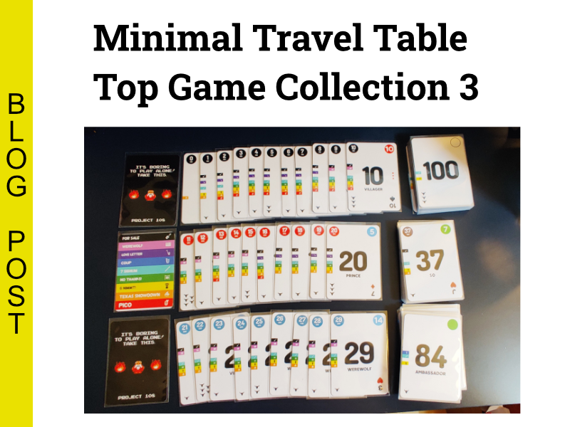 Minimal Travel Table Top Game Collection 3