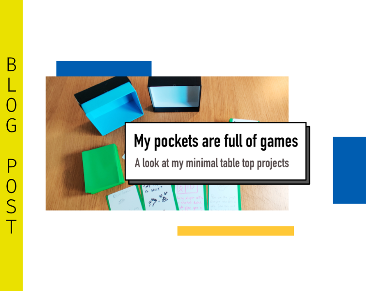 My pockets are full of games